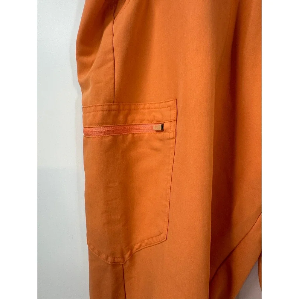 FIGS Zamora Jogger Scrub Pants Womens‎ XXL Petite Orange Technical W18SW2005P